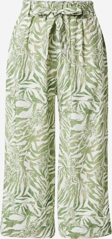 ZABAIONE Avar lõige Püksid 'Maya', värv roheline: eest vaates