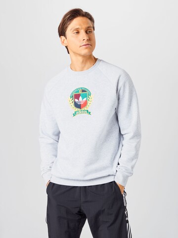 ADIDAS ORIGINALS Sweatshirt 'Collegiate Crest' in Grau: predná strana