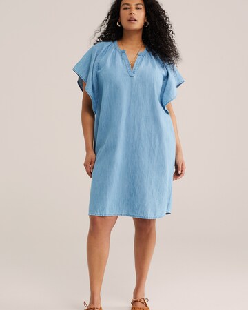 WE Fashion Obleka | modra barva: sprednja stran