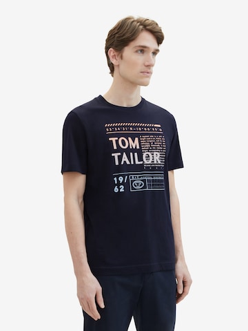 TOM TAILOR Tričko - Modrá