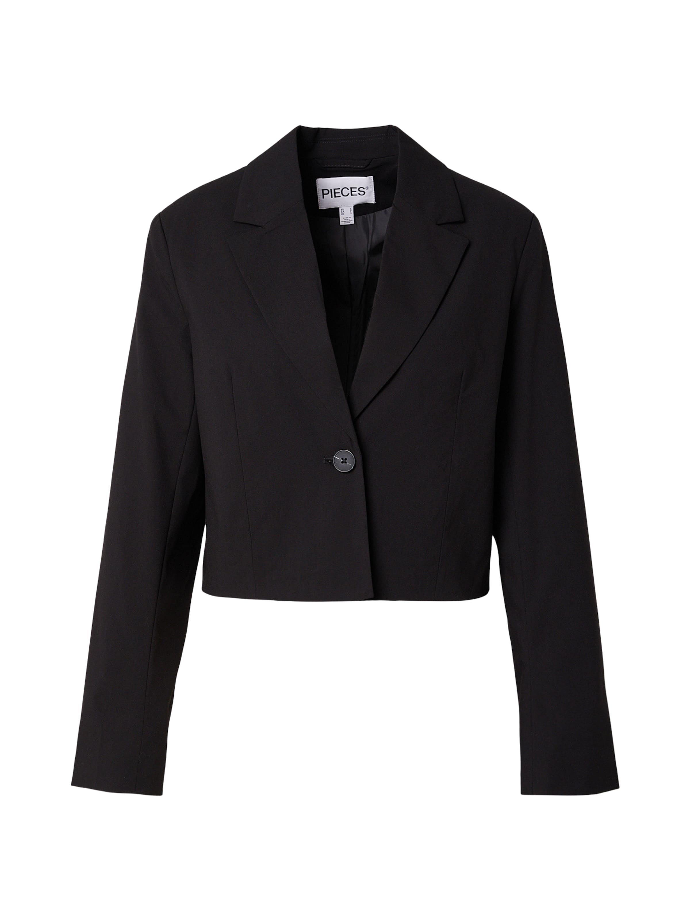 PIECES Блейзер 'PCROSA' в Черный: спереди