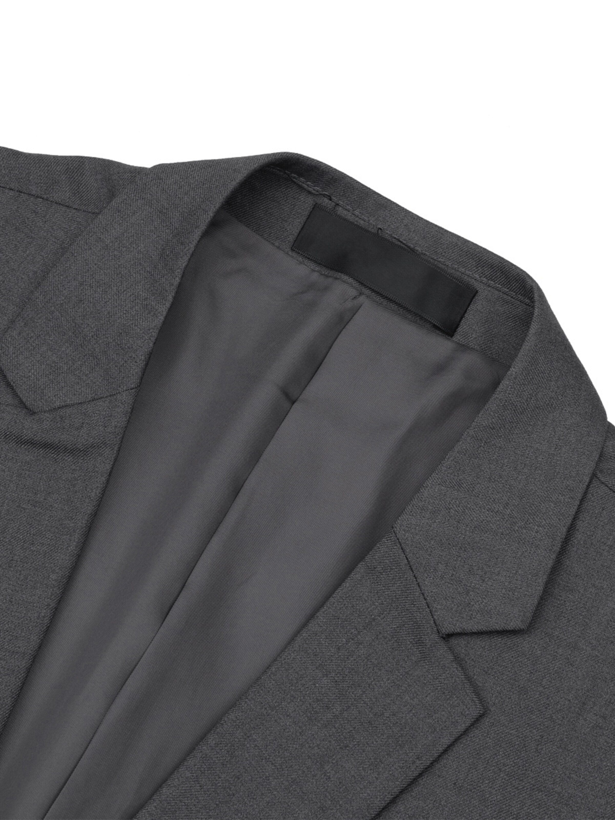 YOUTHUP Slim fit Suit Jacket 'Prägung' in Grey