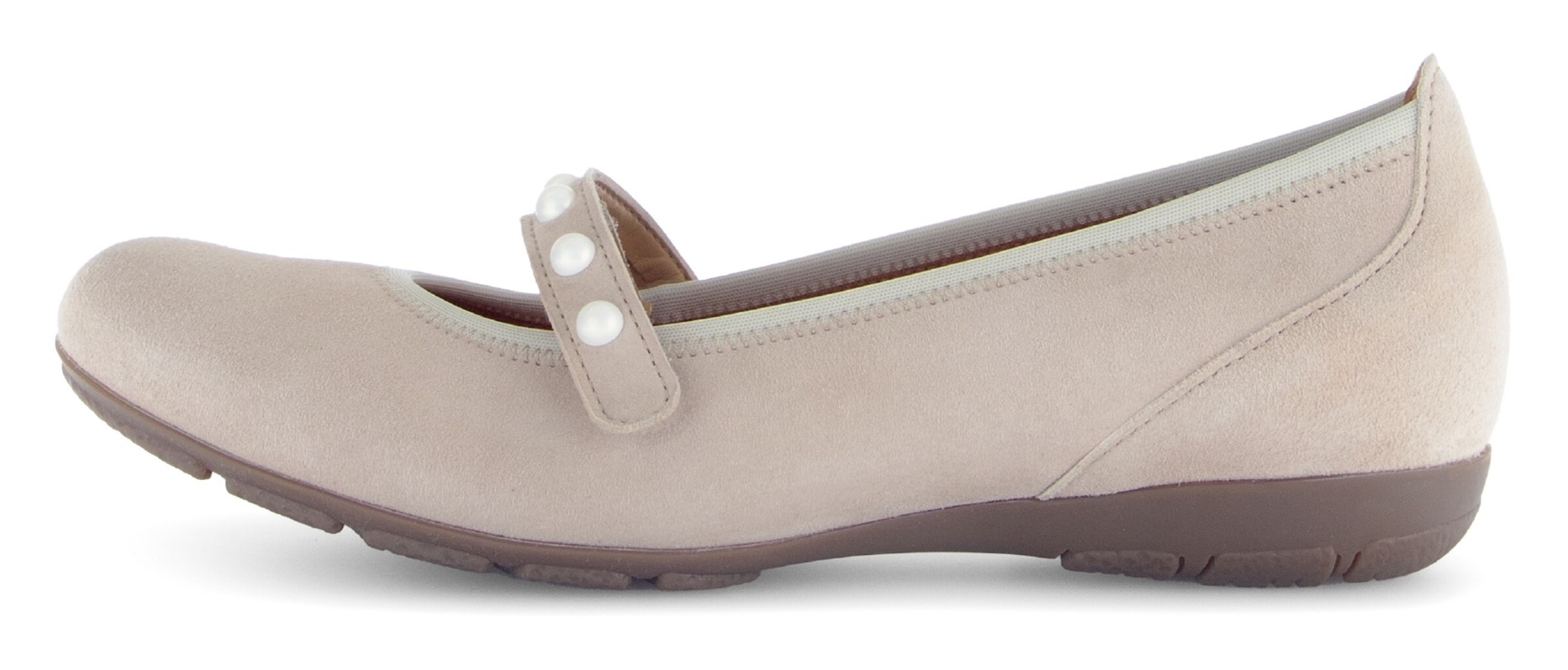 GABOR Ballet Flats with Strap in Beige