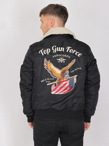 TOP GUN Übergangsjacke in Schwarz