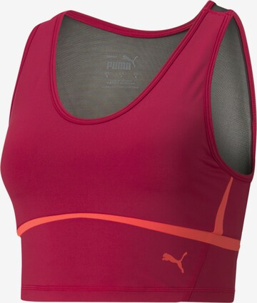 PUMA Sporttop in Rot: front