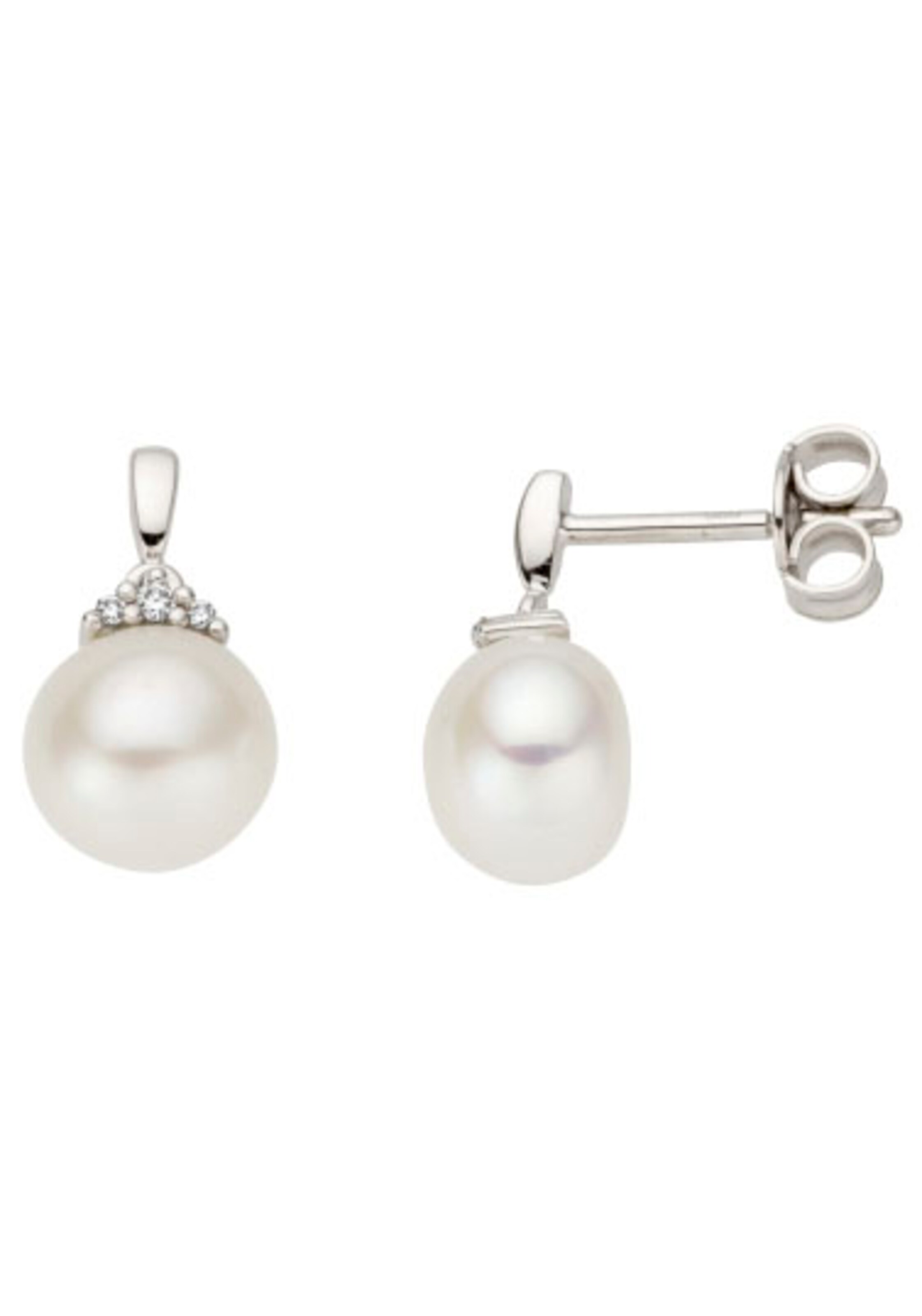 FIRETTI Ohrringe in Weiß: Vorderseite