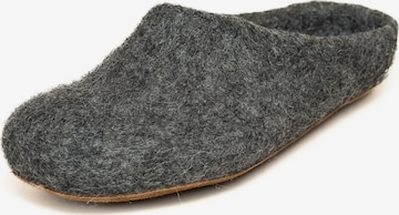 MagicFelt Slippers 'Filzpantoffel Magicfelt 713' in Grey: front