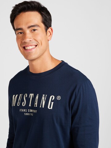 MUSTANG Shirt 'ASHEVILLE' in Blauw