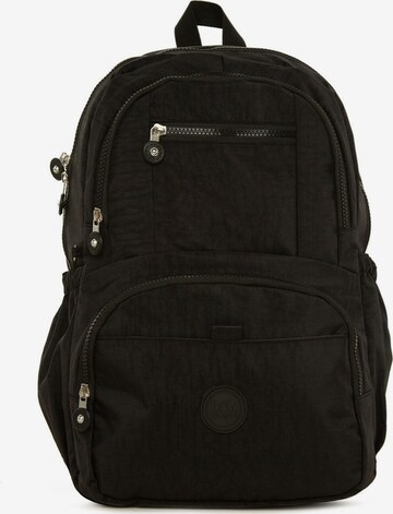 BagMori Backpack in Black: front