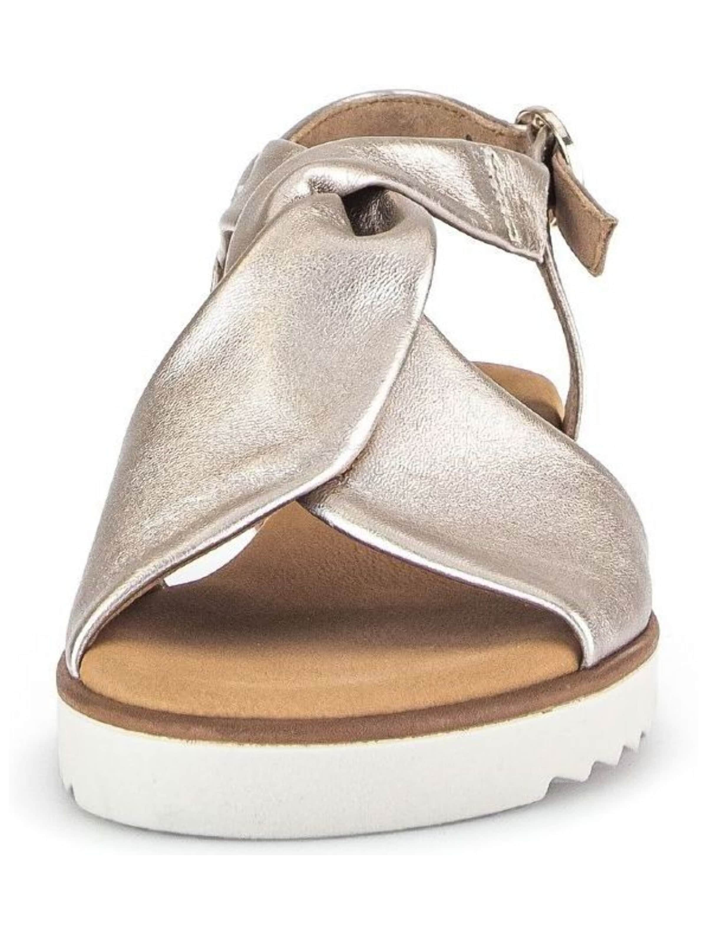 GABOR Sandalen met riem in Goud