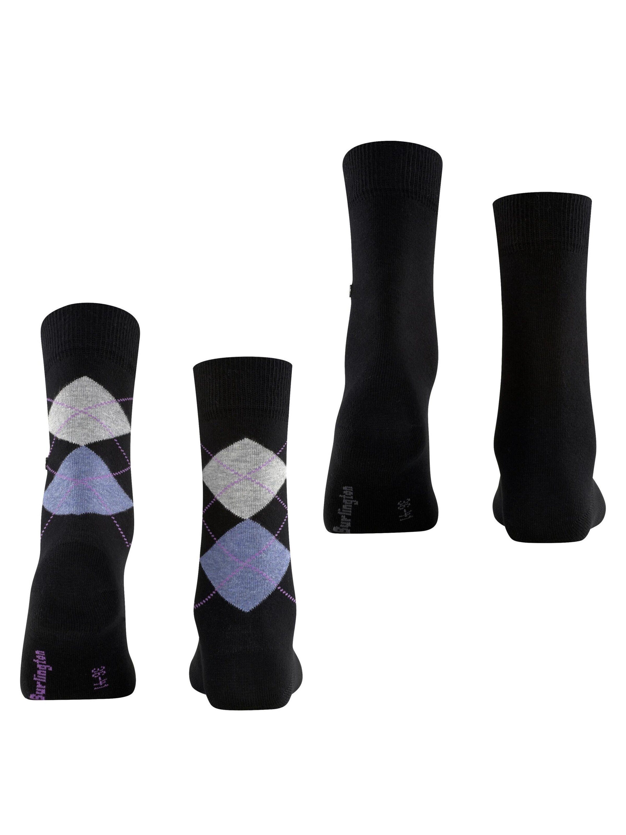 BURLINGTON Socks 'Everyday Mix 2-Pack' in Black