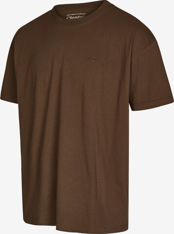 Cleptomanicx T-Shirt 'Ligull Oversize' in Braun