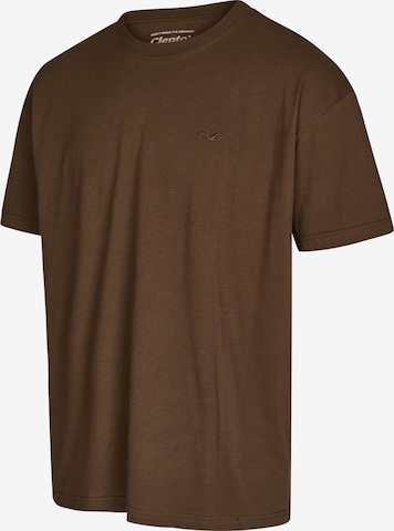 Cleptomanicx Shirt 'Ligull Oversize' in Brown