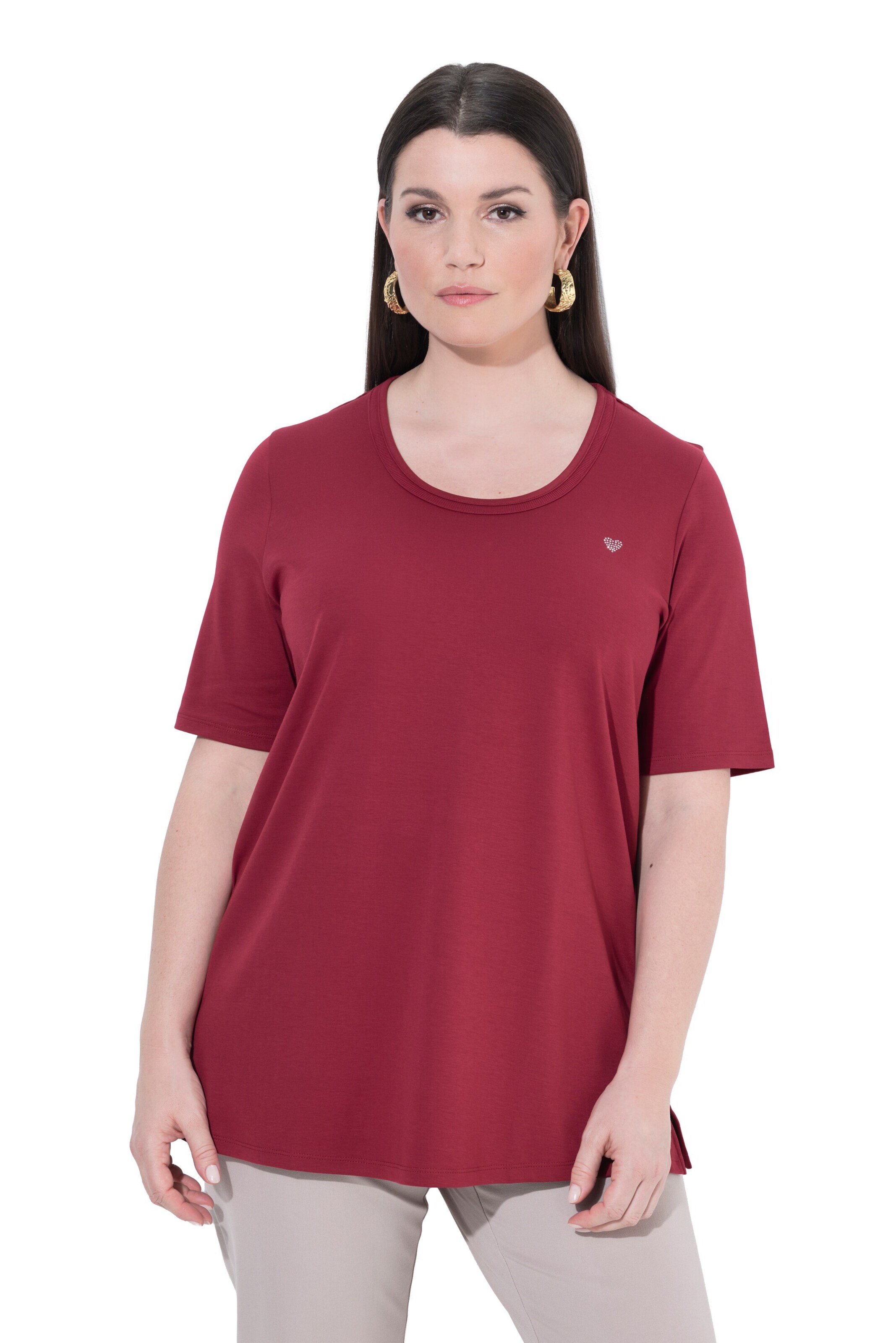 Ulla Popken Shirt in Rot: Vorderseite