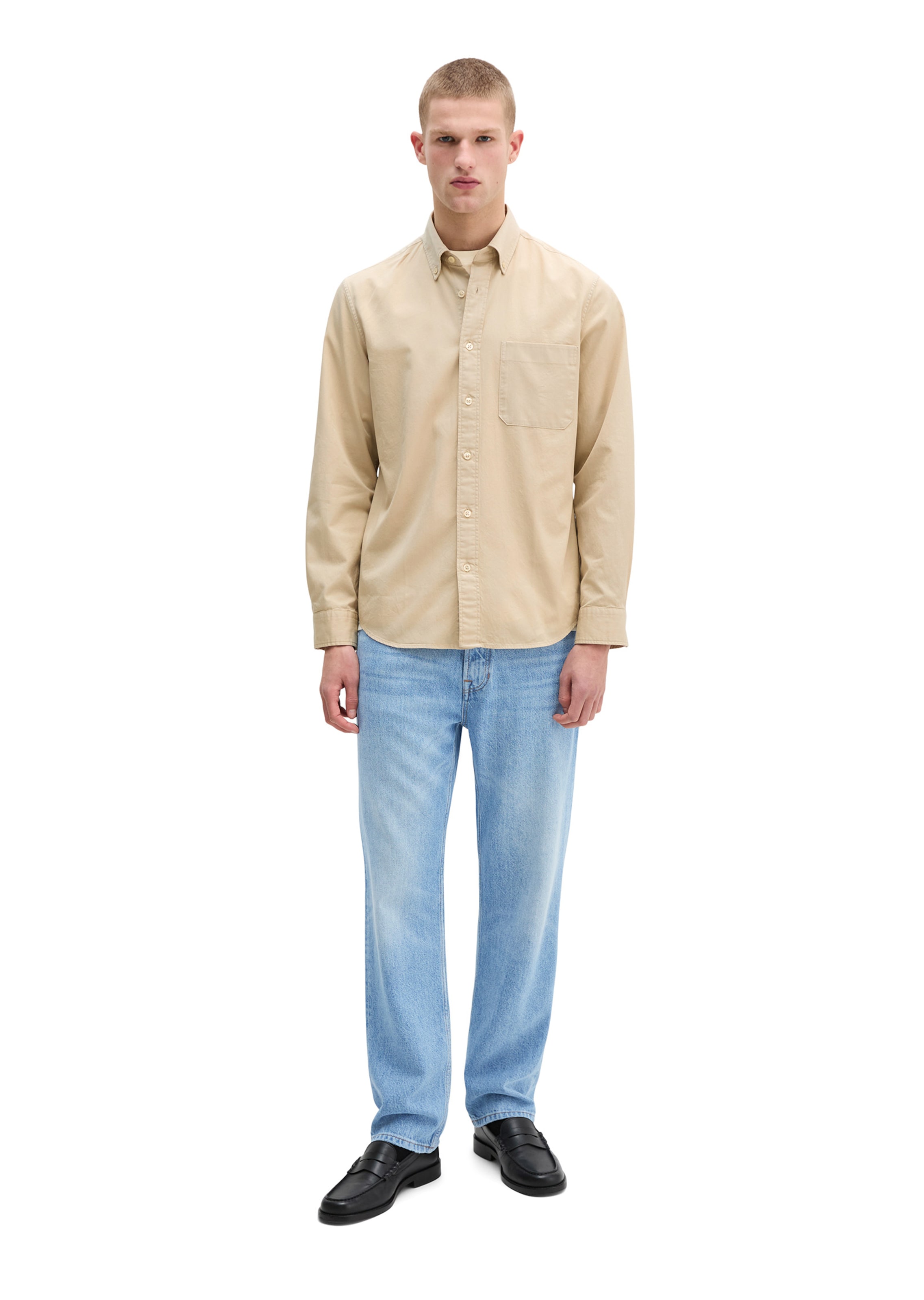Marc O'Polo Regular Fit Hemd in Beige