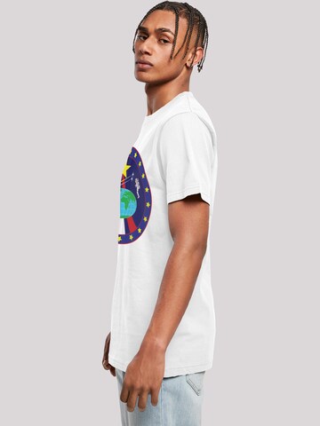 T-Shirt 'NASA Classic Globe  Astronauts' F4NT4STIC en blanc