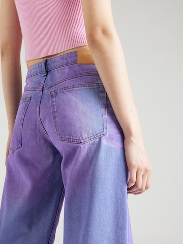 Monki Wide leg Jeans in Purple