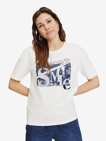 T-shirt Cartoon en blanc : devant