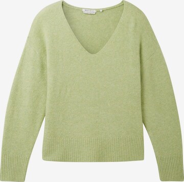 TOM TAILOR Sweater in Green: front