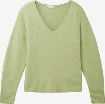 TOM TAILOR Sweater in Green: front