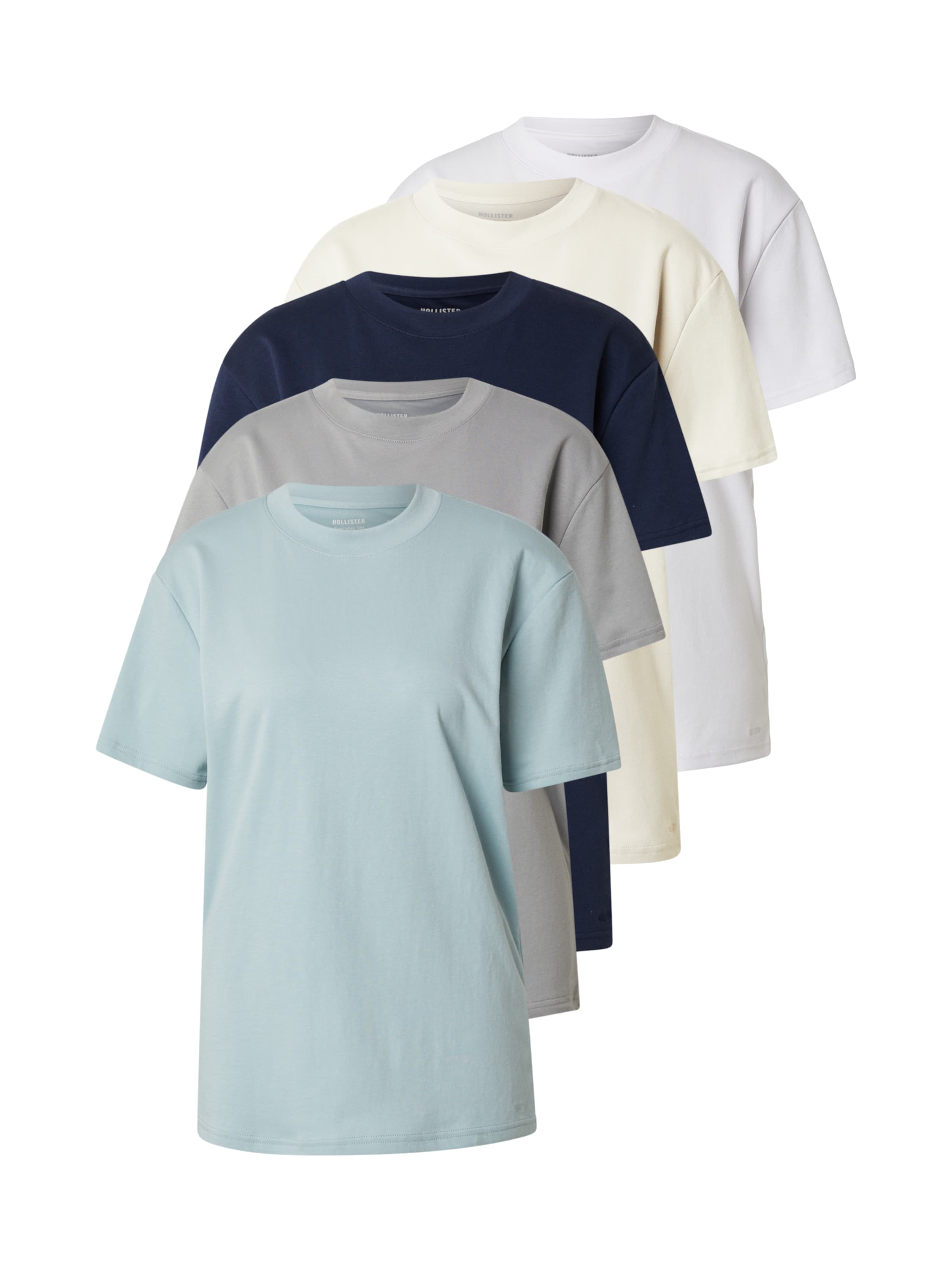 HOLLISTER Póló - bézs: elől