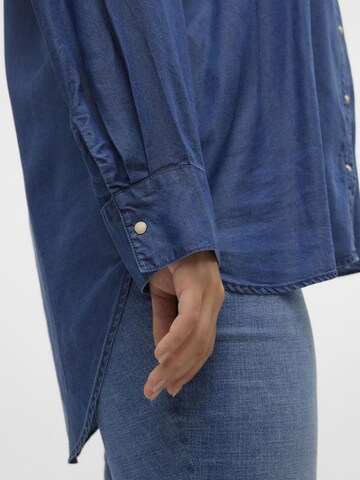 Vero Moda Curve Bluse i blå