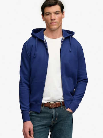Superdry & Co Sweatjacka 'ESSENTIAL' i blå