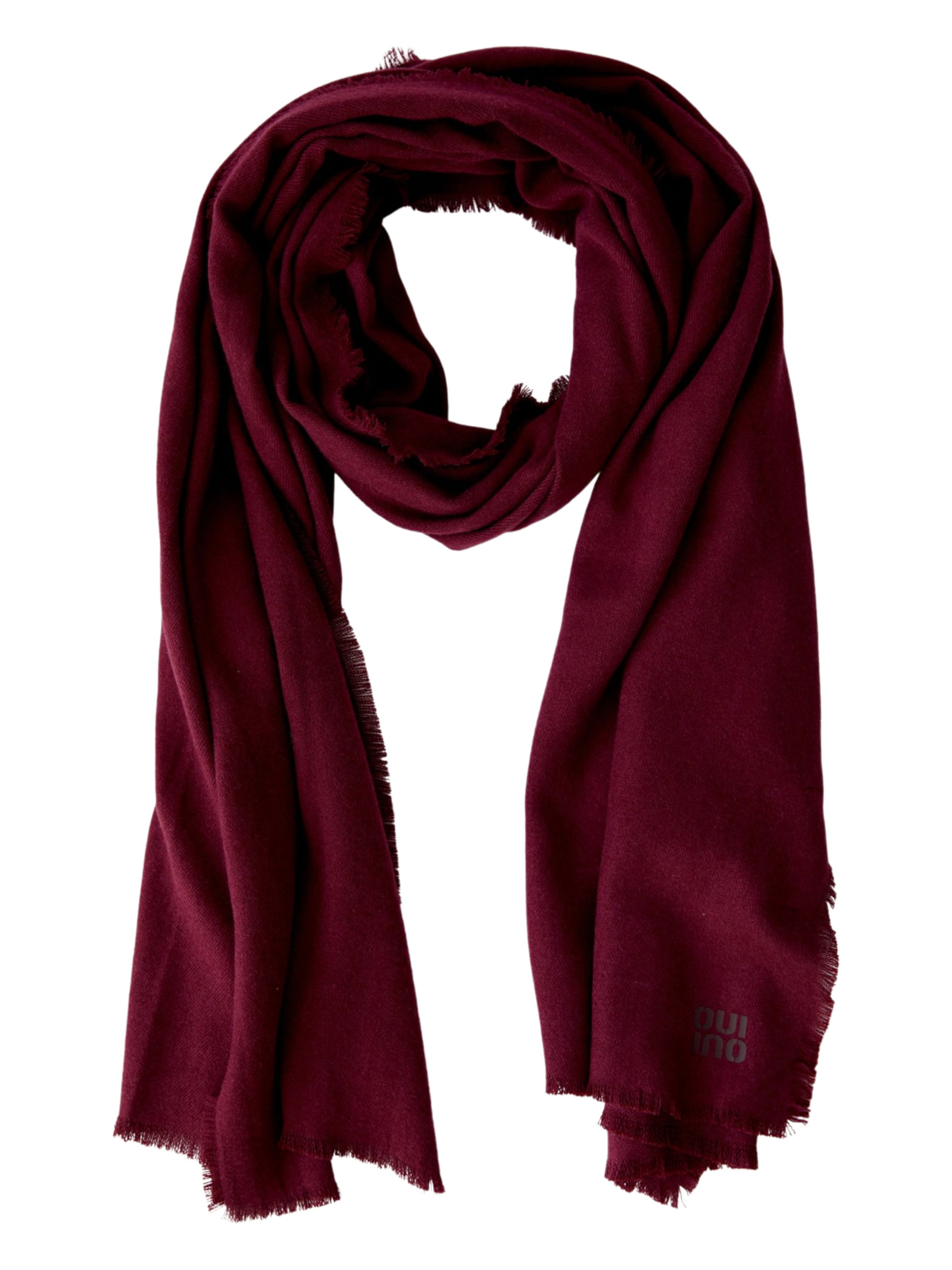 OUI Scarf in Red: front