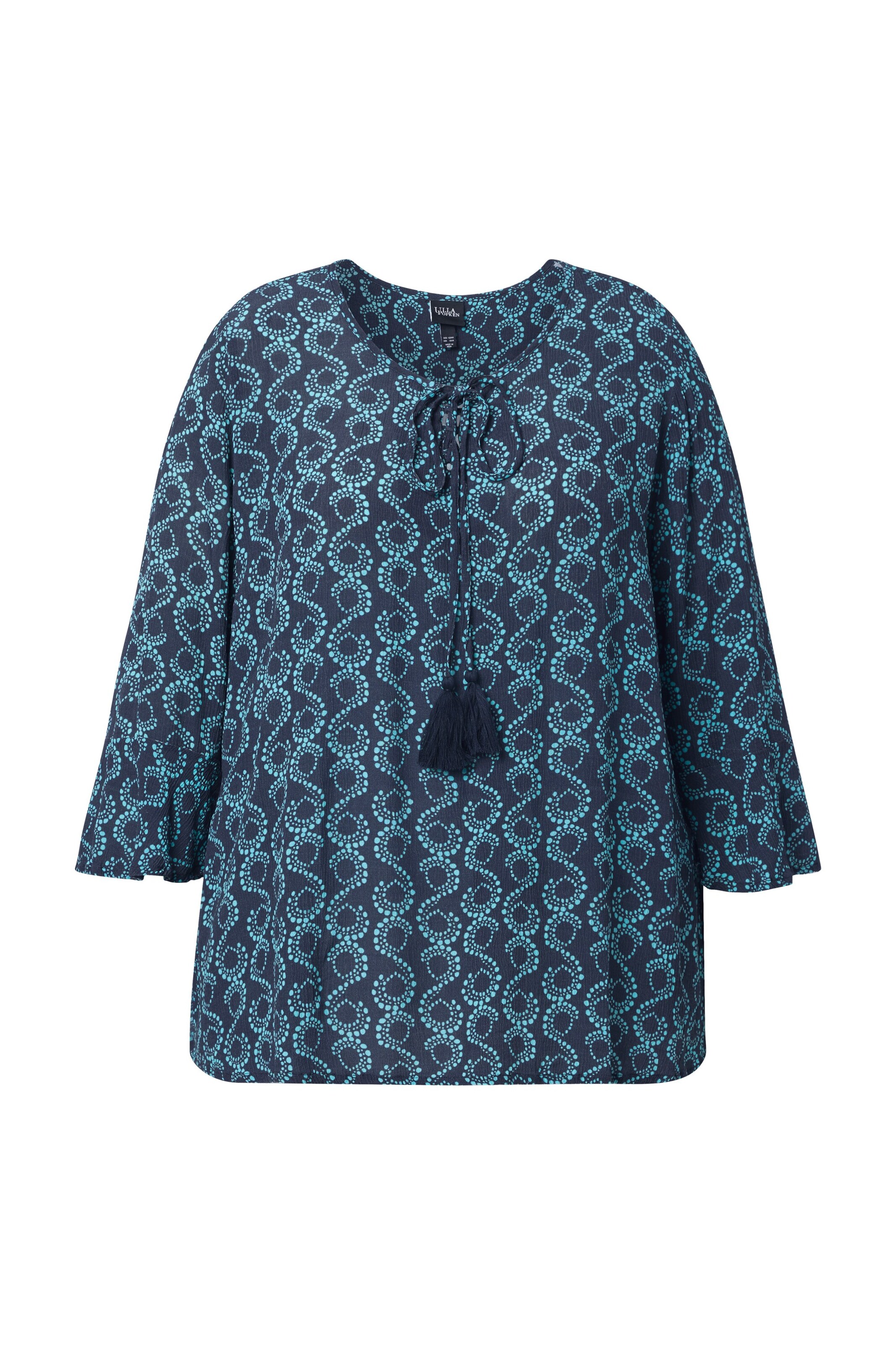 Ulla Popken Tuniek in Blauw: voorkant