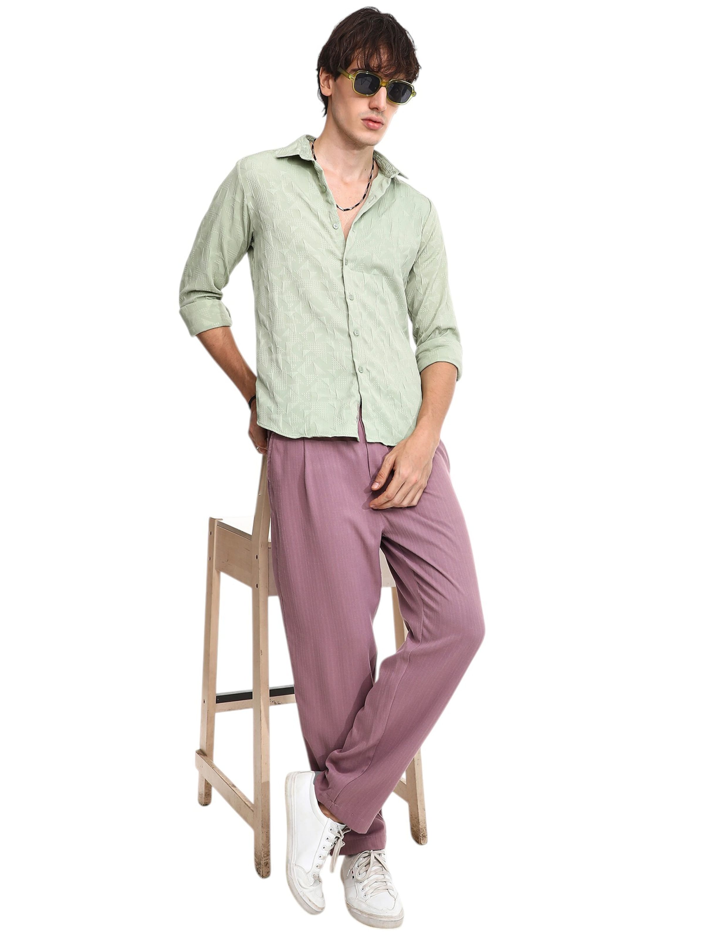 Campus Sutra Regular Fit Skjorte 'Tiara' i grøn