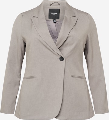 Vero Moda Curve - Blazer 'Rieloa' en gris: frente