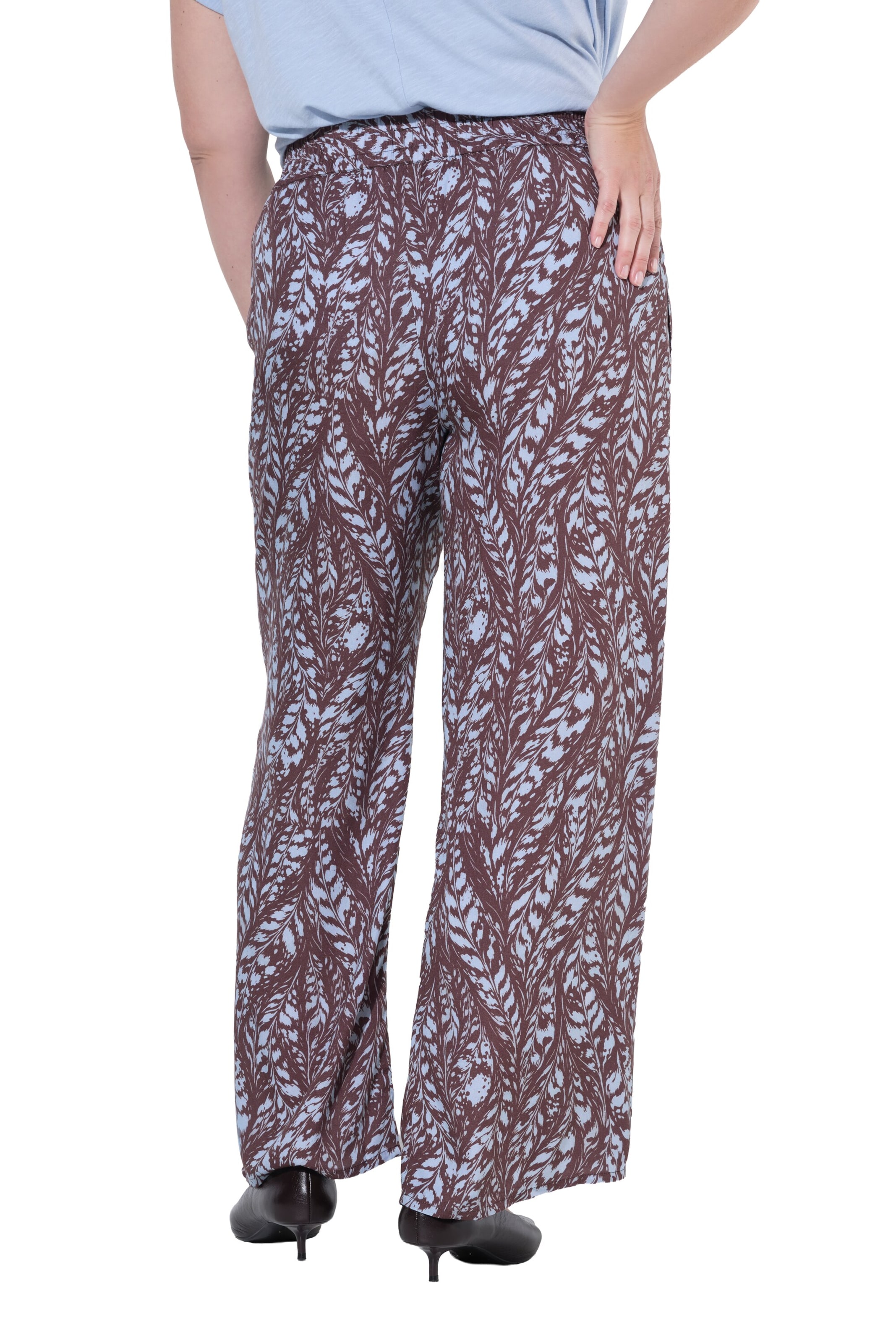 MIAMODA Wide Leg Hose in Blau