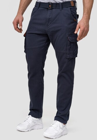 Regular Pantalon cargo 'Mathen' INDICODE JEANS en bleu