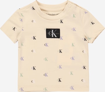 Calvin Klein Jeans - Camiseta en beige: frente