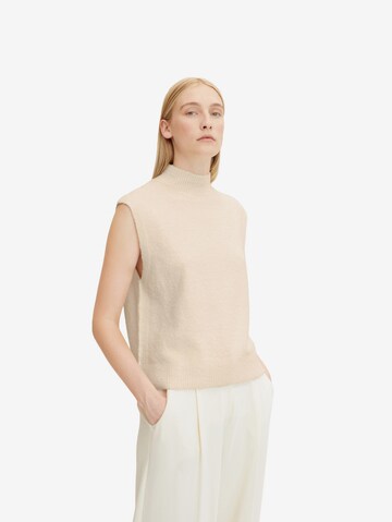 TOM TAILOR Pullover in Beige