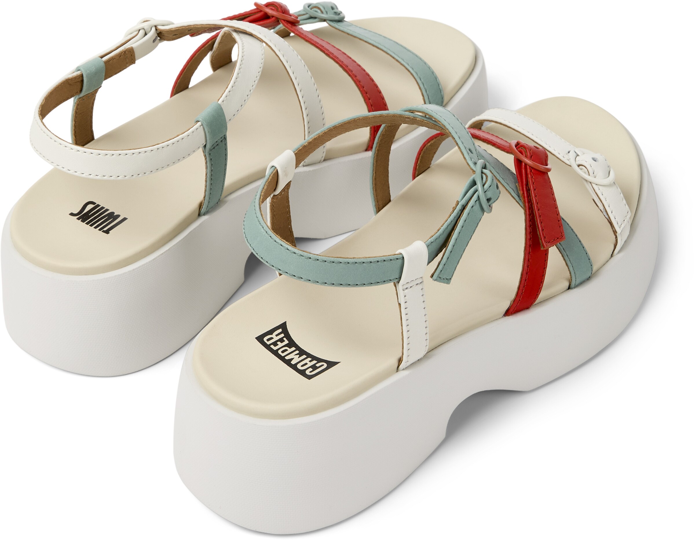 Sandales à lanières 'Tasha' CAMPER en blanc