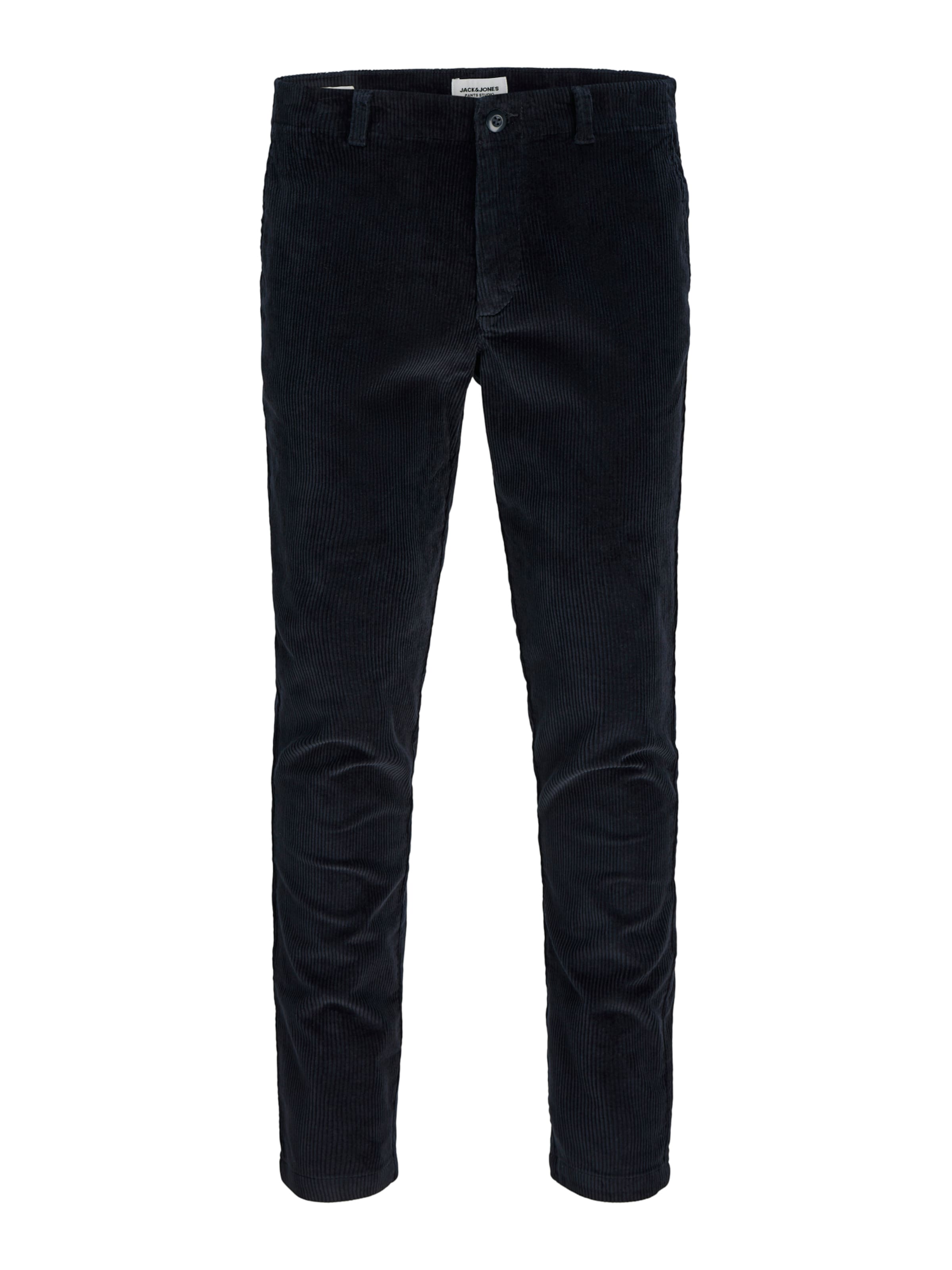 JACK & JONES Slimfit Chinohousut 'JPSTMarco' värissä sininen: etupuoli