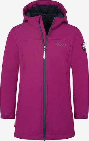 TROLLKIDS Outdoor jacket in Purple: front