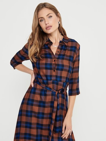 JDY Shirt Dress 'Stay' in Brown