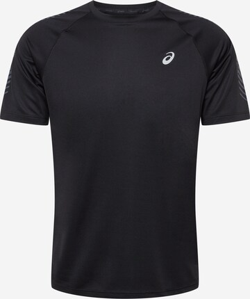 Coupe regular T-Shirt fonctionnel ASICS en noir : devant