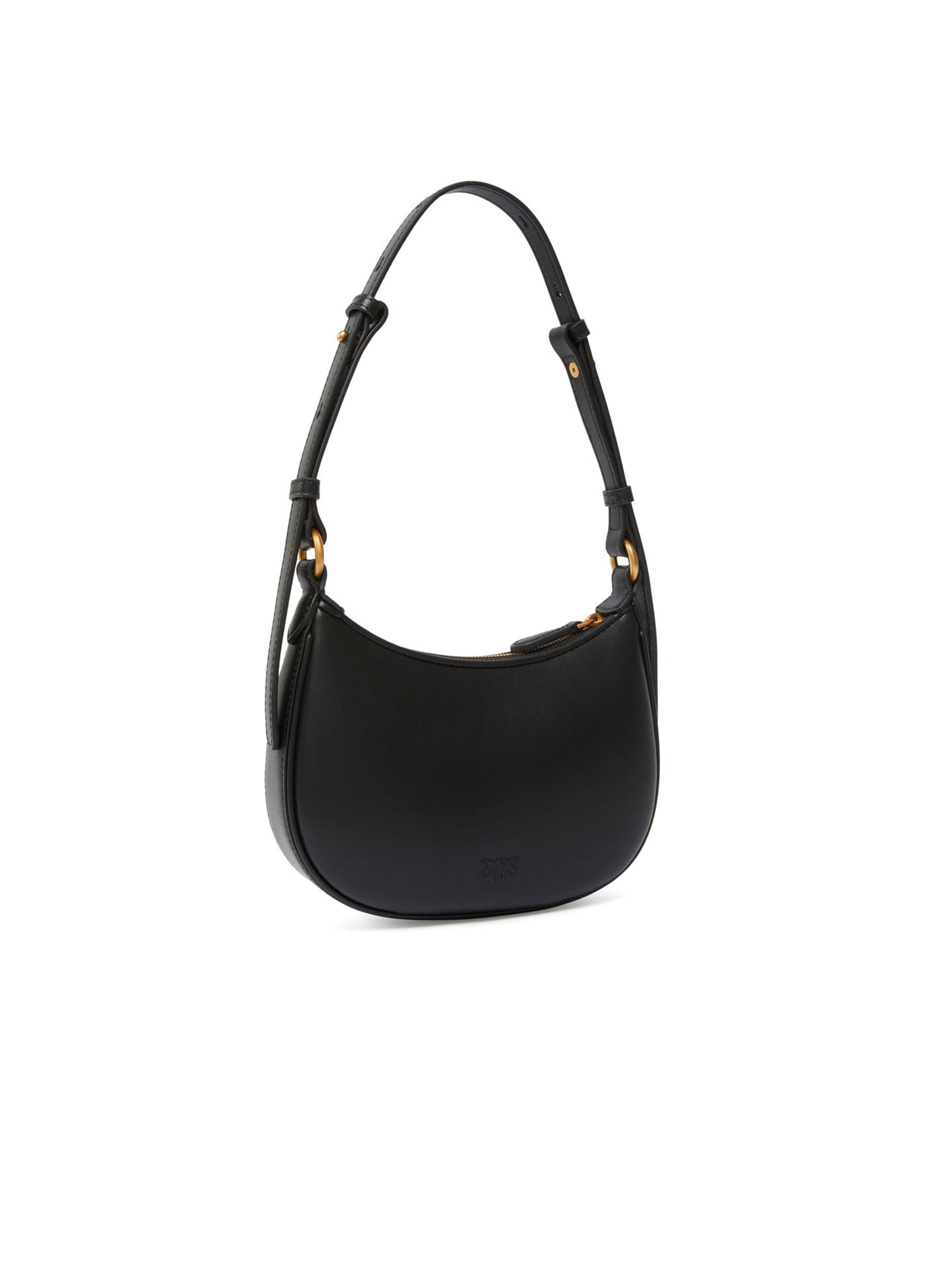 Sac bandoulière 'Half Moon Baby Vitello Seta' PINKO en noir