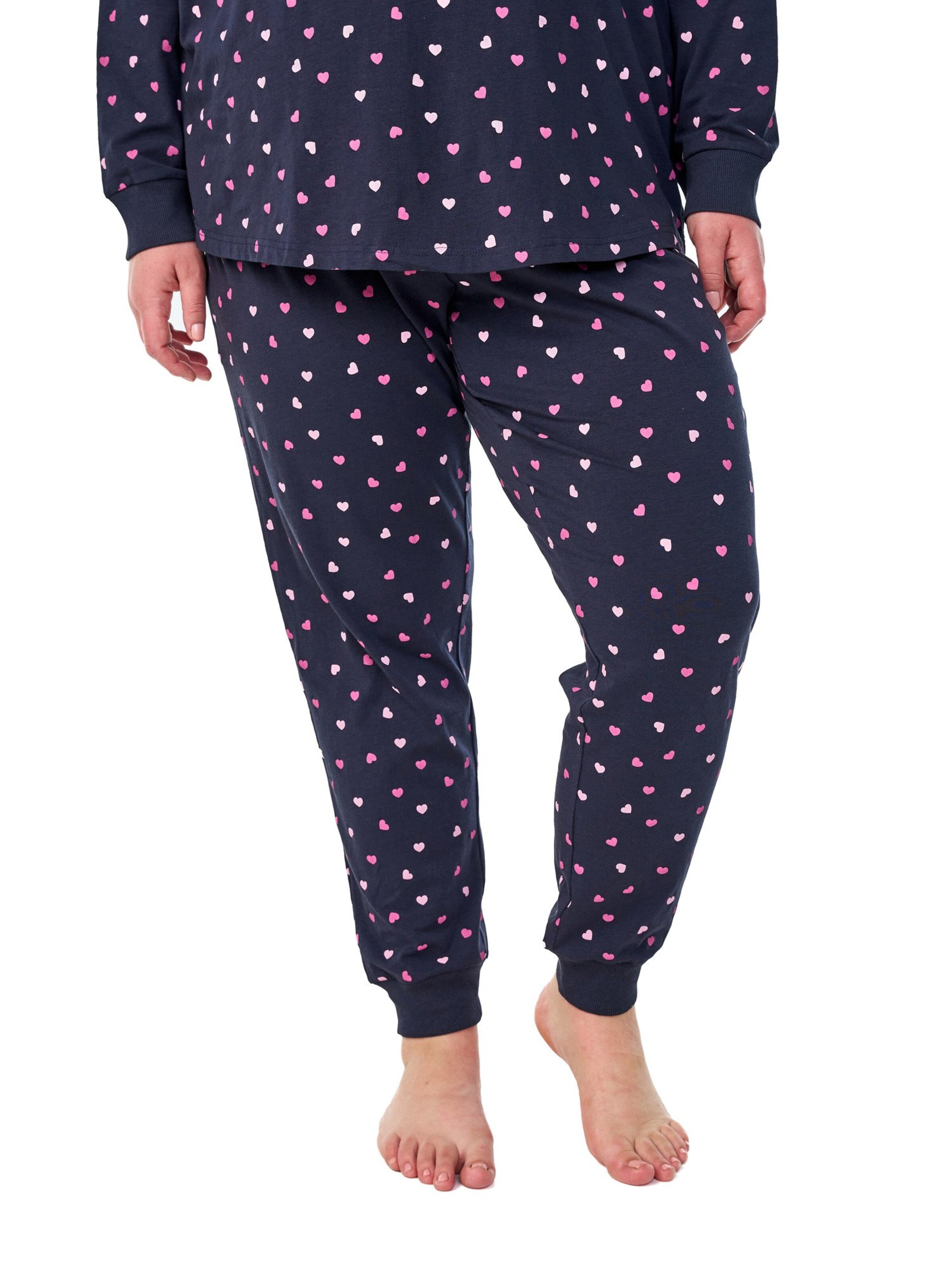 Zizzi Pyjamahose 'MHANNY' in Blau: Vorderseite