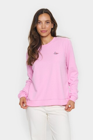Sweat-shirt 'JettiSZ' SAINT TROPEZ en rose : devant