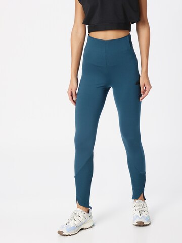 Skinny Pantaloni sport 'Z.N.E.' de la ADIDAS SPORTSWEAR pe albastru: față