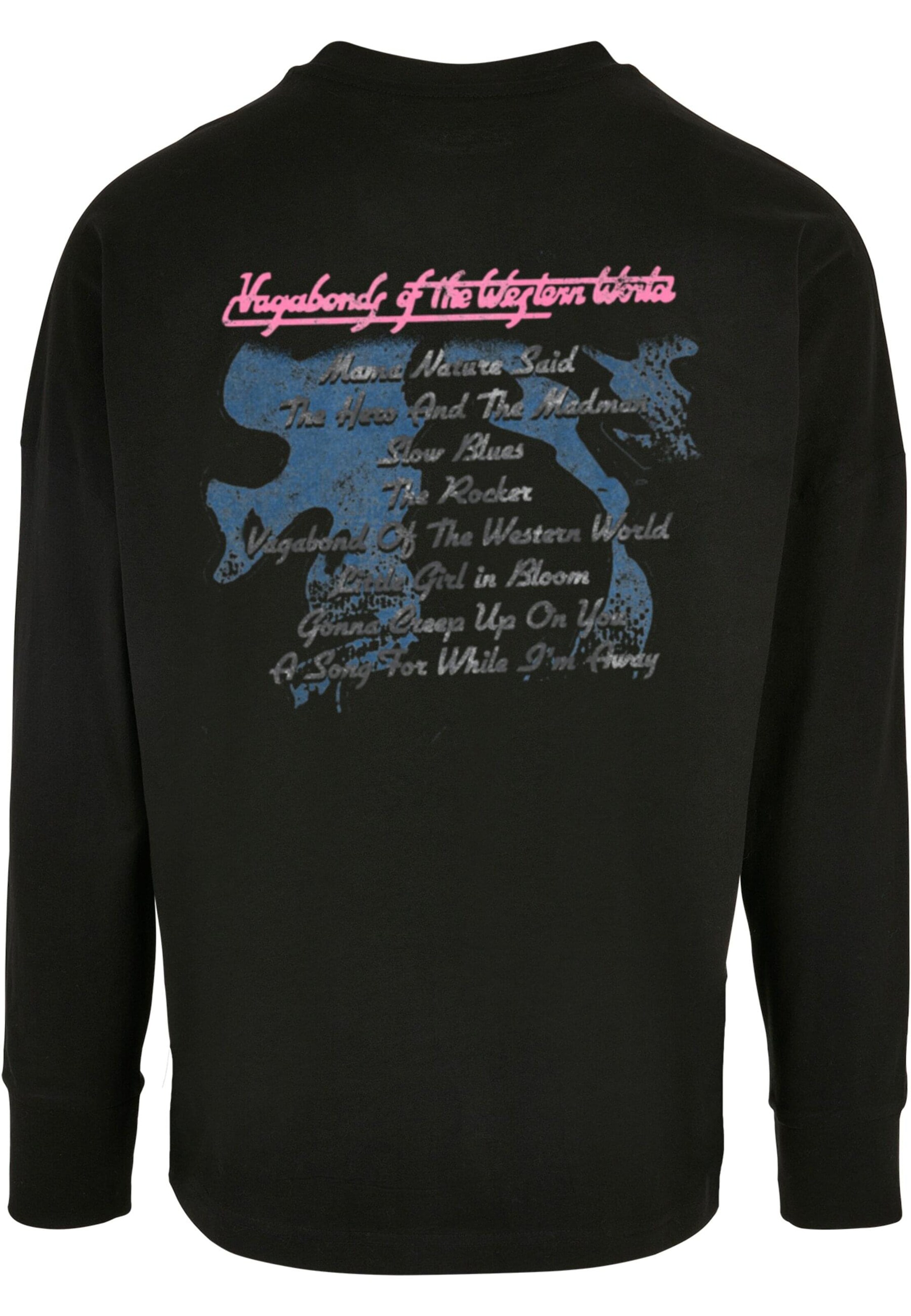 Merchcode Shirt 'Thin Lizzy - Album Tracklisting' in Black