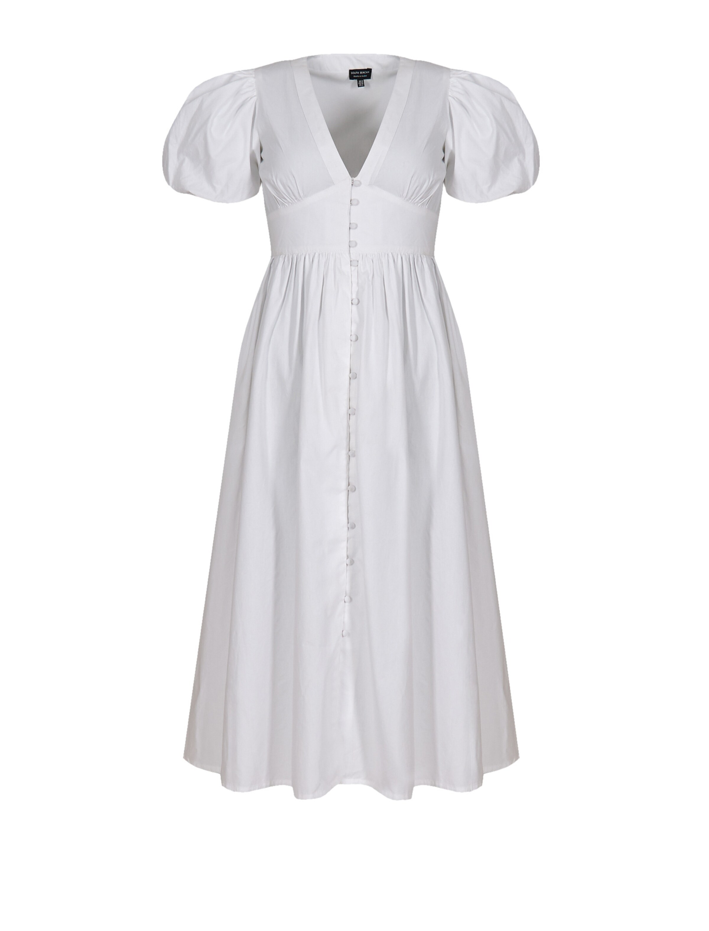 Abito di South Beach in bianco: frontale