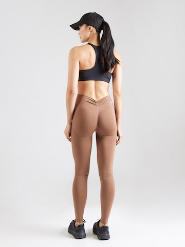 NEBBIA Skinny Sportbyxa i brun