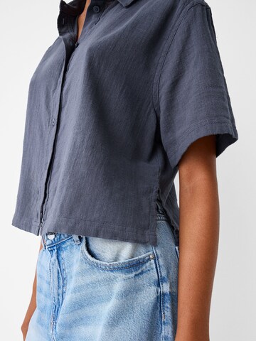 Bershka Blouse in Blue