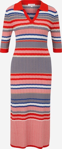 s.Oliver Knitted dress in Blue: front