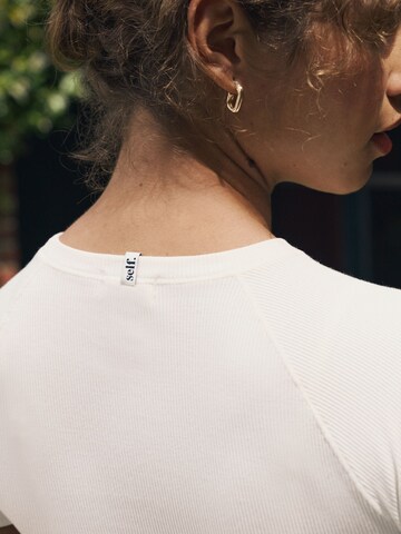 T-shirt self. en beige